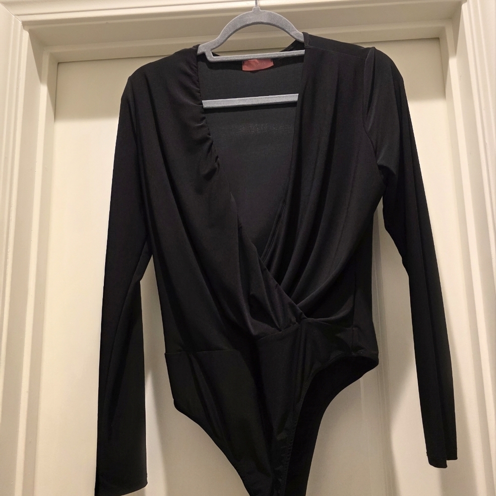 Black Long Sleeve Kids One Piece